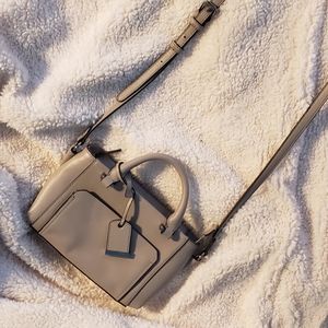 Vince Camuto Beige Leather Crossbody